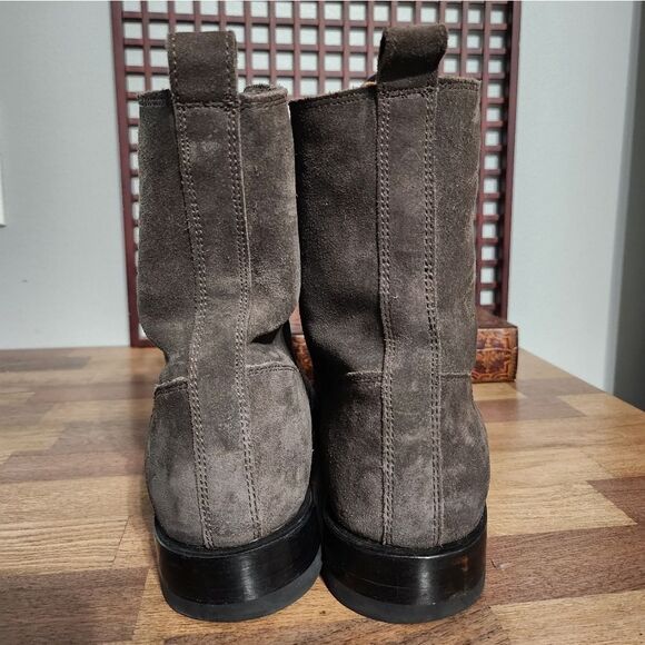 Frye Suede Lace Up Combat Boot - Picture 6 of 9